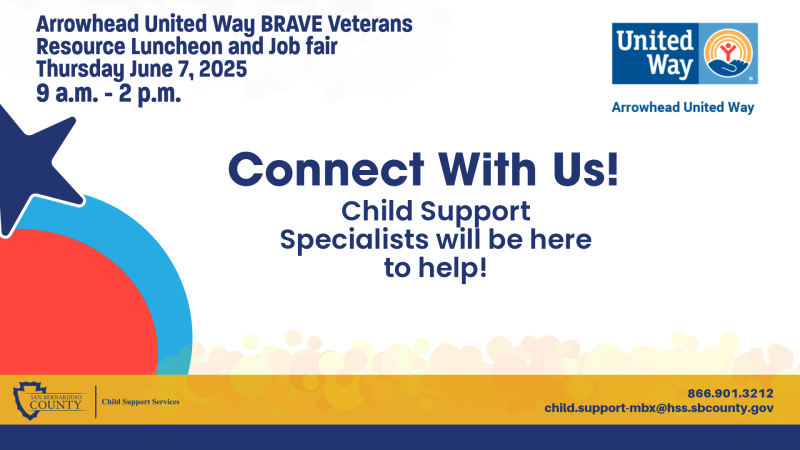 Informational flyer for the Arrowhead United Way BRAVE Veterans Resource Luncheon and Job Fair, happening Thursday, June 7, 2025, from 9 a.m. to 2 p.m. The flyer encourages attendees to 